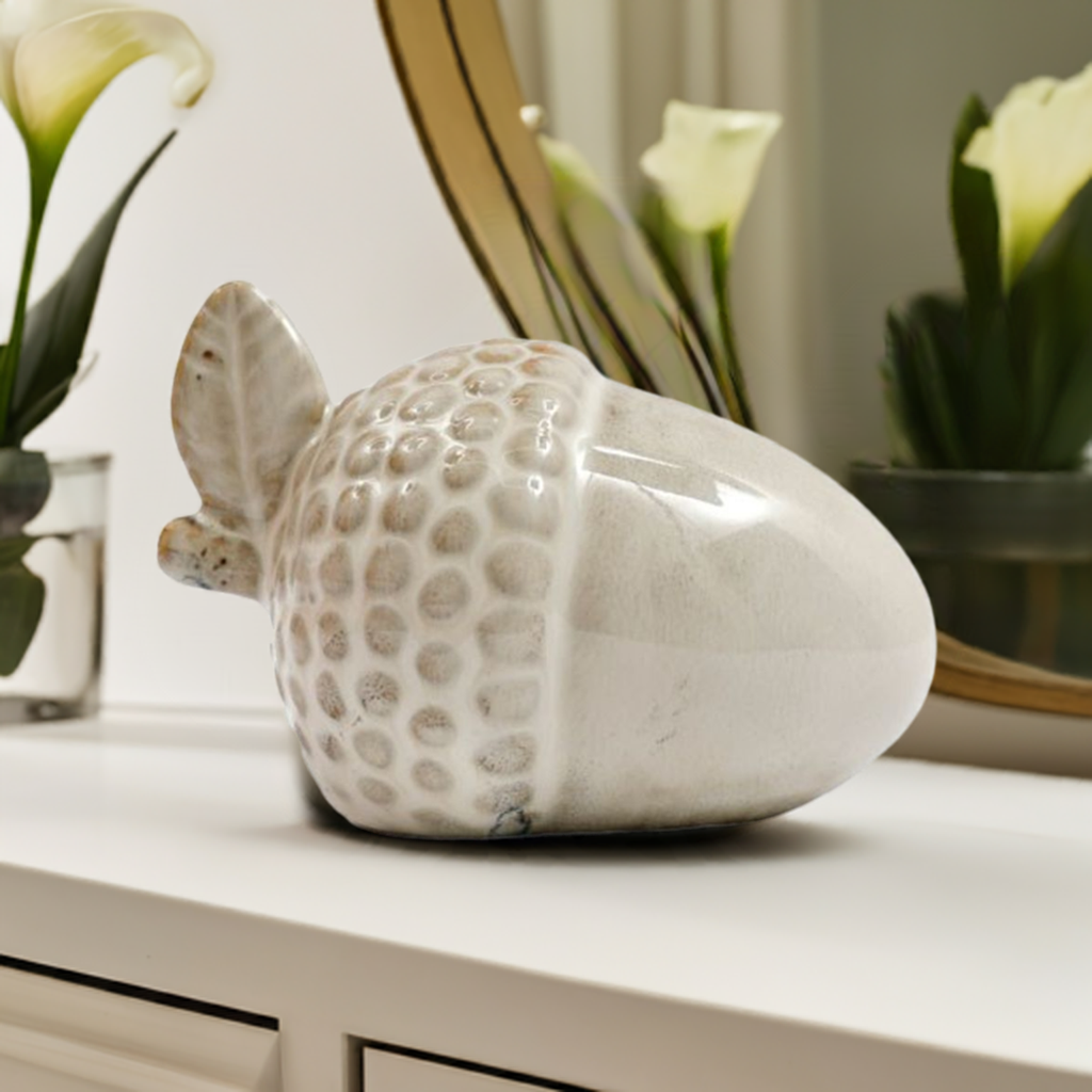 10cm Ceramic Acorn Ornament
