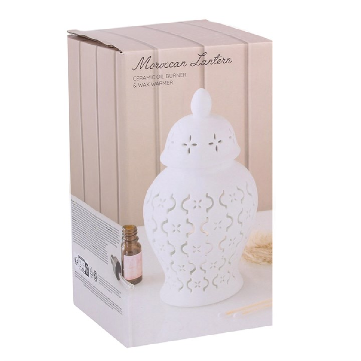 Moroccan Lantern Cut Out Oil Burner and Wax Warmer