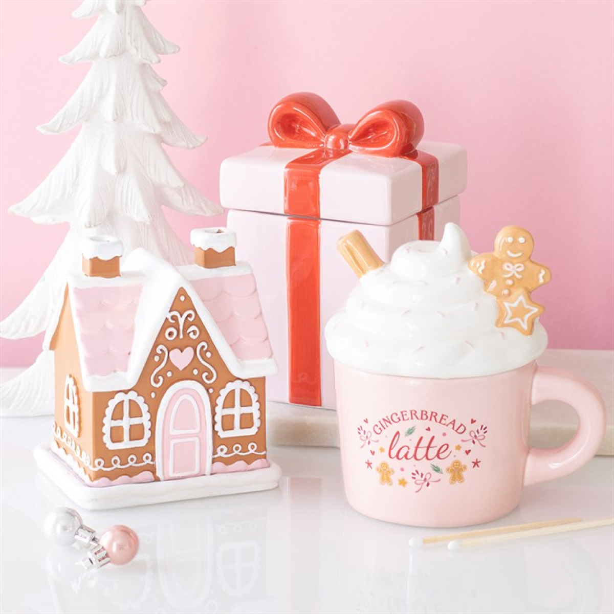 Pink Gingerbread Latte Oil Burner and Wax Warmer