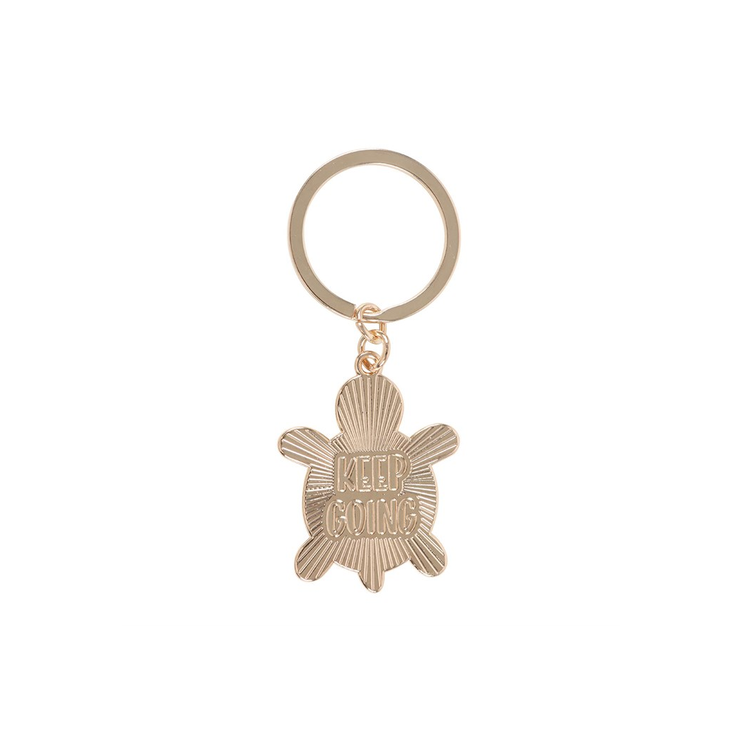 Moving Forward Turtle Keyring | Inspirational Novelty Keyring | Thoughtful Gift