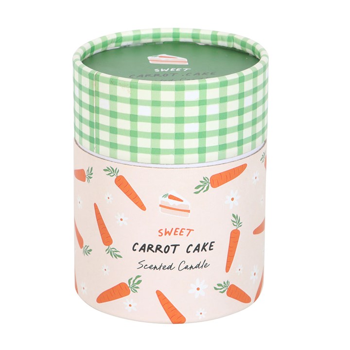 Sweet Carrot Cake Scented Glass Candle | Easter & Spring Home Fragrance | Novelty Food Candle
