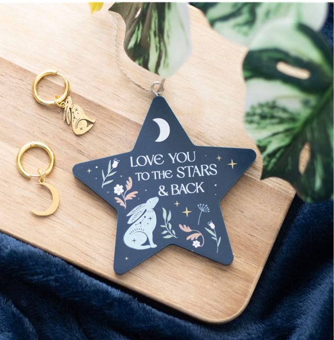 Love You to the Stars and Back Hare Hanging Decoration