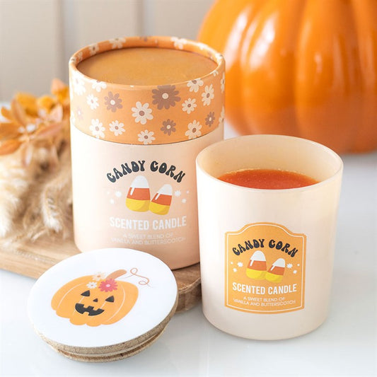 Candy Corn Scented Candle – Vanilla & Butterscotch Fragrance