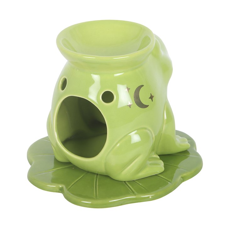 Luna Frog Shaped Oil Burner | Whimsical Ceramic Oil Burner & Cottagecore Home Fragrance Gift