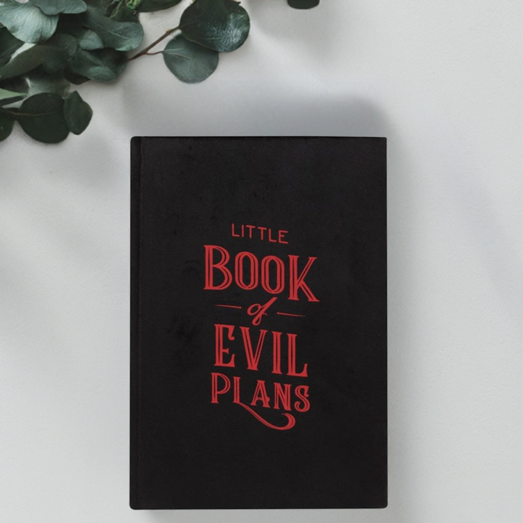 Little Book Of Evil Plans Velvet A5 Notebook