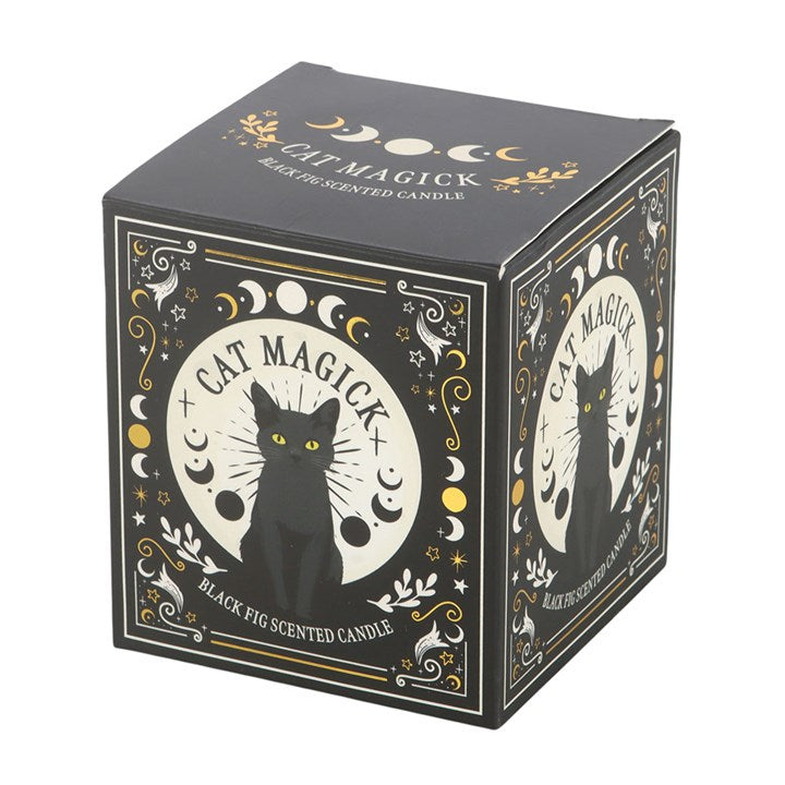 Black Cat Magick Black Fig Candle | Gothic Scented Candle & Witchy Home Decor Gift