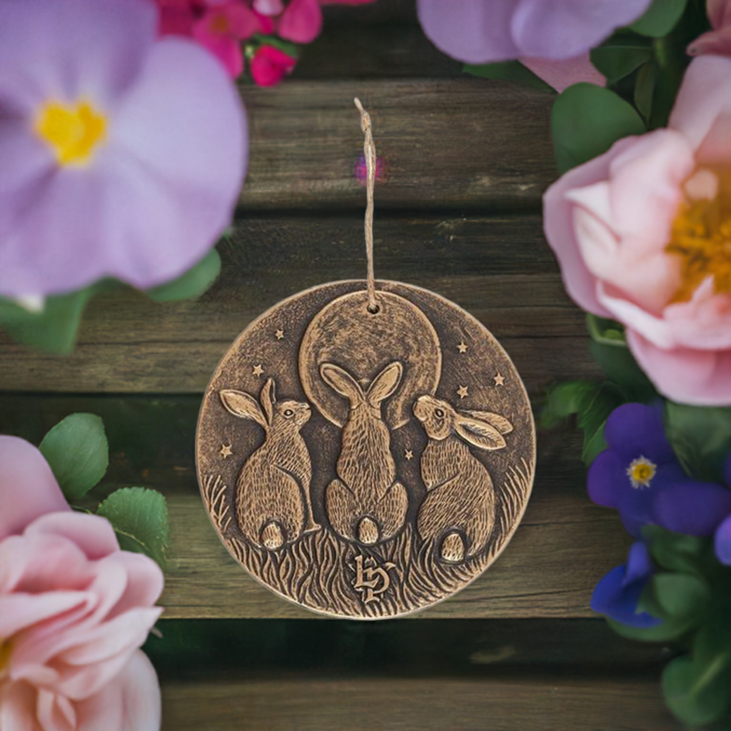 Moon Shadows Garden Plaque by Lisa Parker
