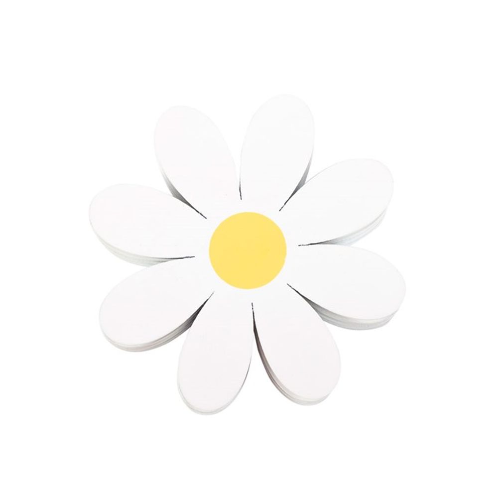 Bright and cheerful daisy drink coasters, a stylish home décor accessory.