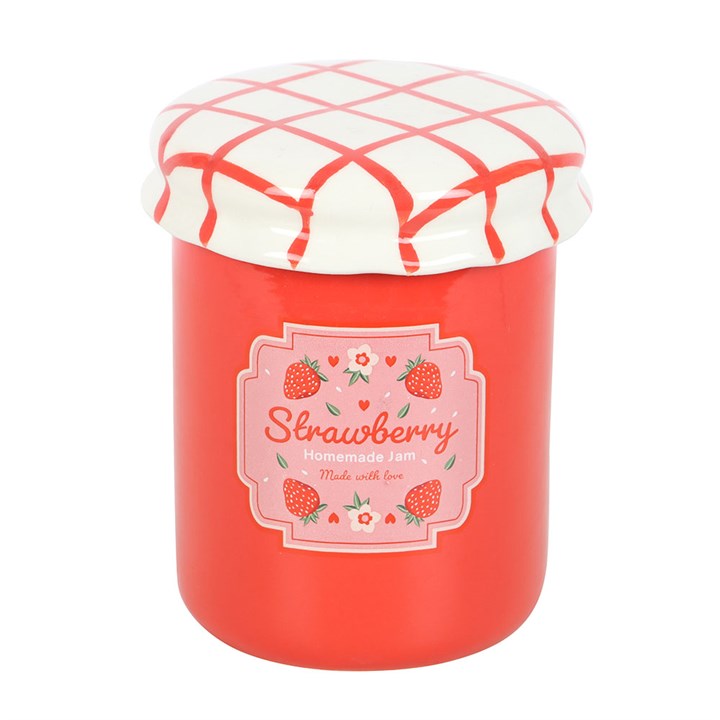 Strawberry Jam Jar Oil Burner & Wax Warmer – Vintage-Inspired Home Fragrance