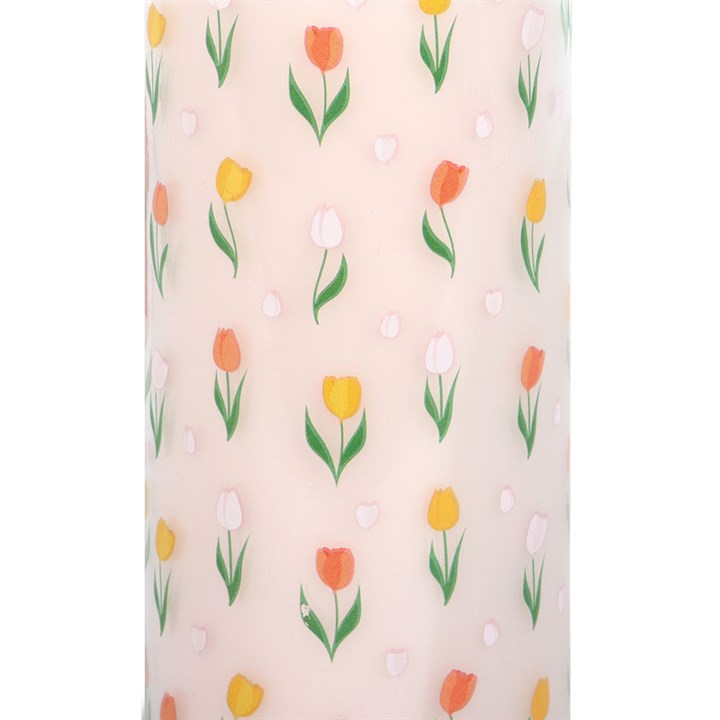 Tulip Print French Tulip Tube Candle