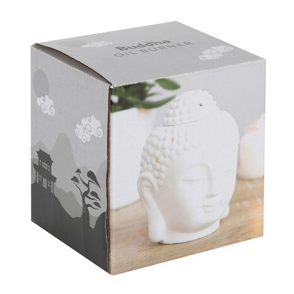 White Buddha Head Oil Burner packaging box
