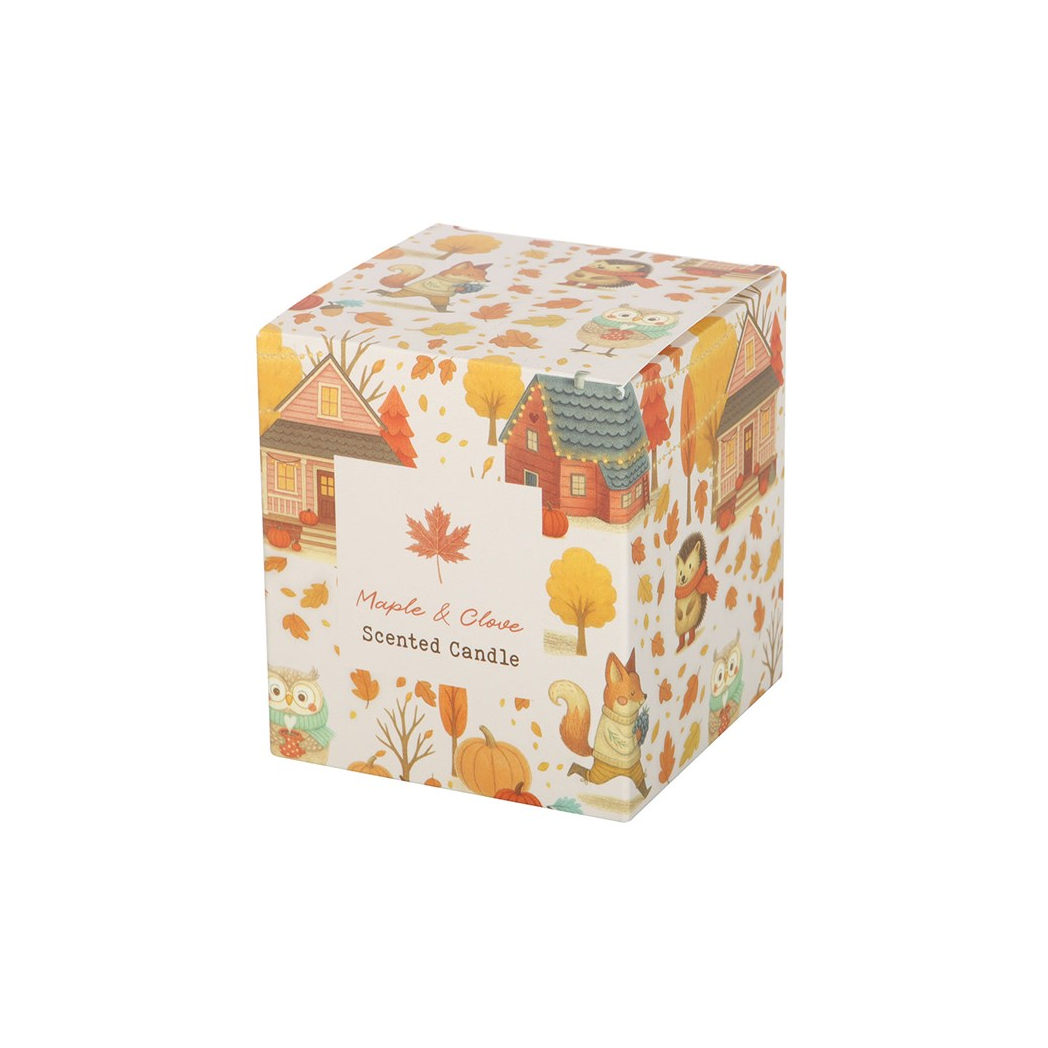 Maple & Clove Scented Candle | Cosy Autumn Home Fragrance Candle | Seasonal Gift