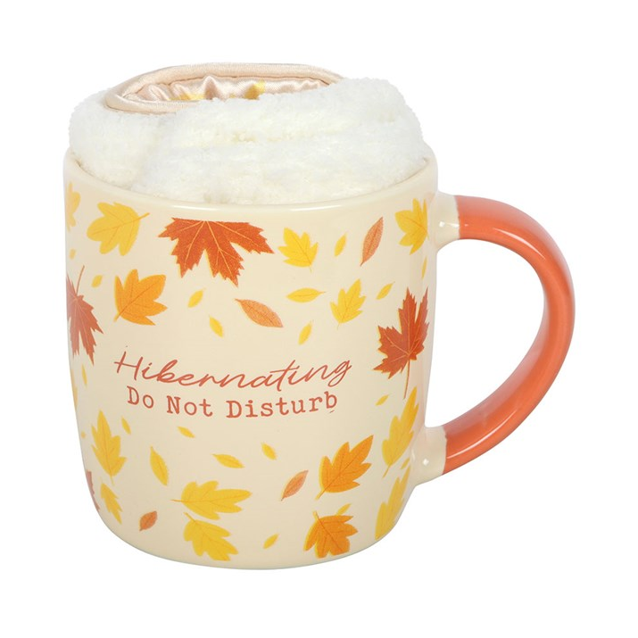 Autumn Hibernation Kit with Mug, Socks and Eye Mask | Cosy Autumn Gift Set for Her
