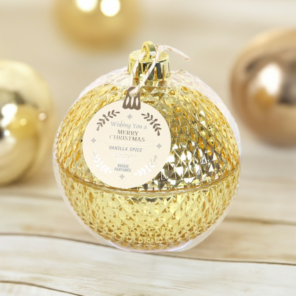 11cm Gold Bauble Candle