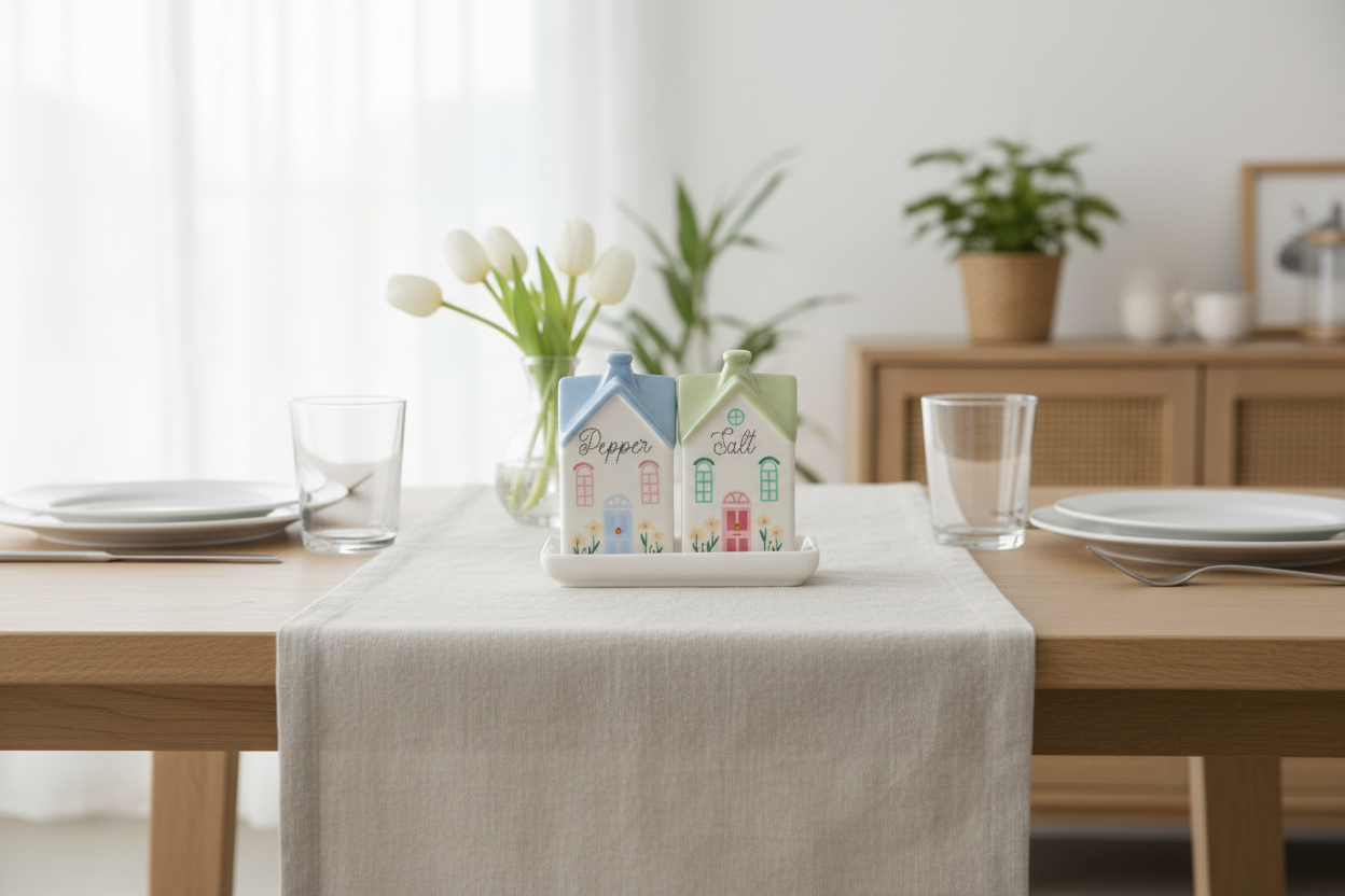 Pastel House Salt and Pepper Shakers