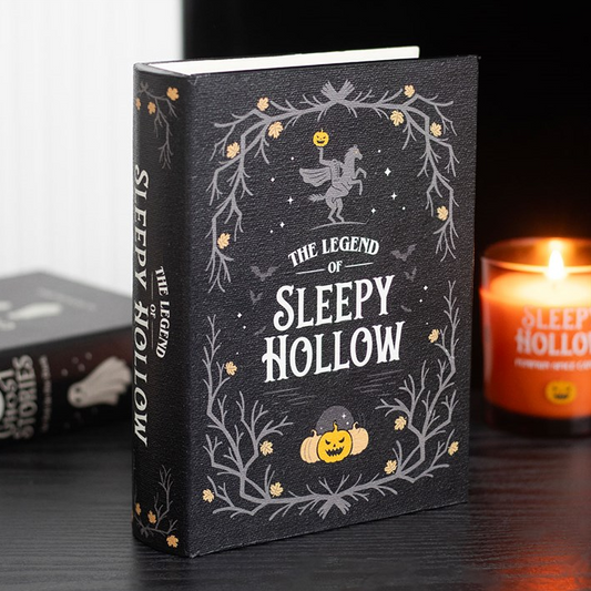 Sleepy Hollow Book Shaped Storage Box | Gothic Halloween Décor | Hidden Secret Box
