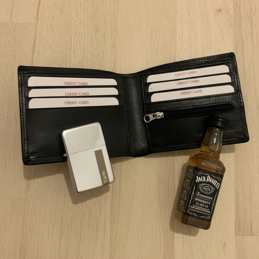 Personalised Leather Wallet | Initialled Gift for Dad | Father's Day