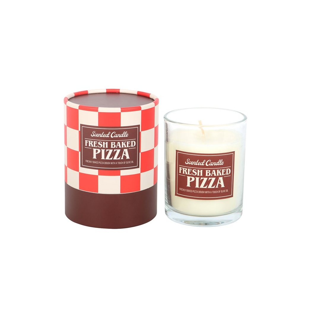 Fresh Baked Pizza Scented Jar Candle | Novelty Boxed Food Candle | Foodie Gift