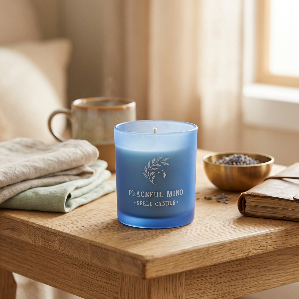 Peaceful Mind Chamomile & Vanilla Scented Candle