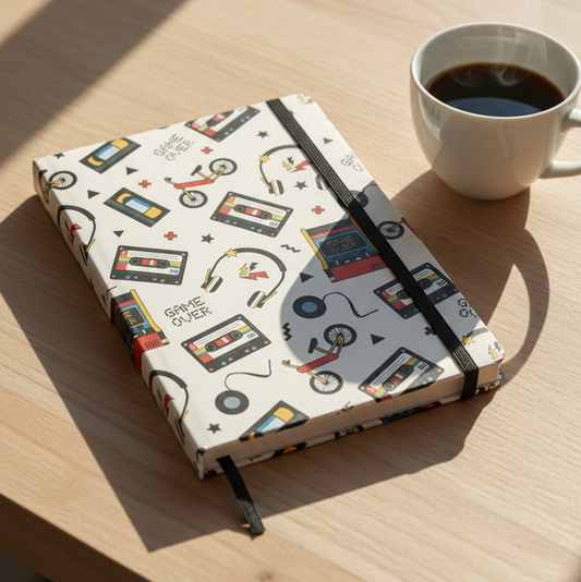 Retro 80s Print A5 Notebook