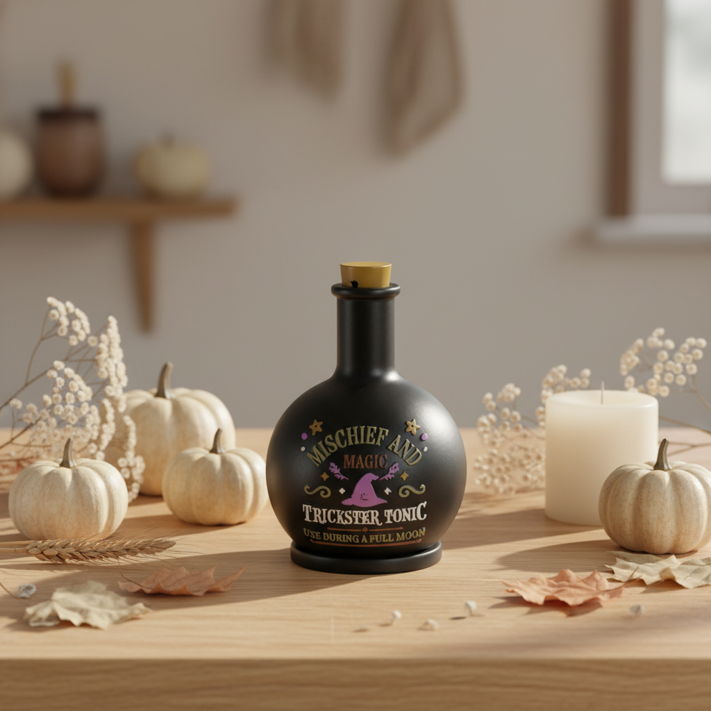 Mischief & Magic Potion Bottle Incense Cone Holder | Witchy Halloween Home Décor