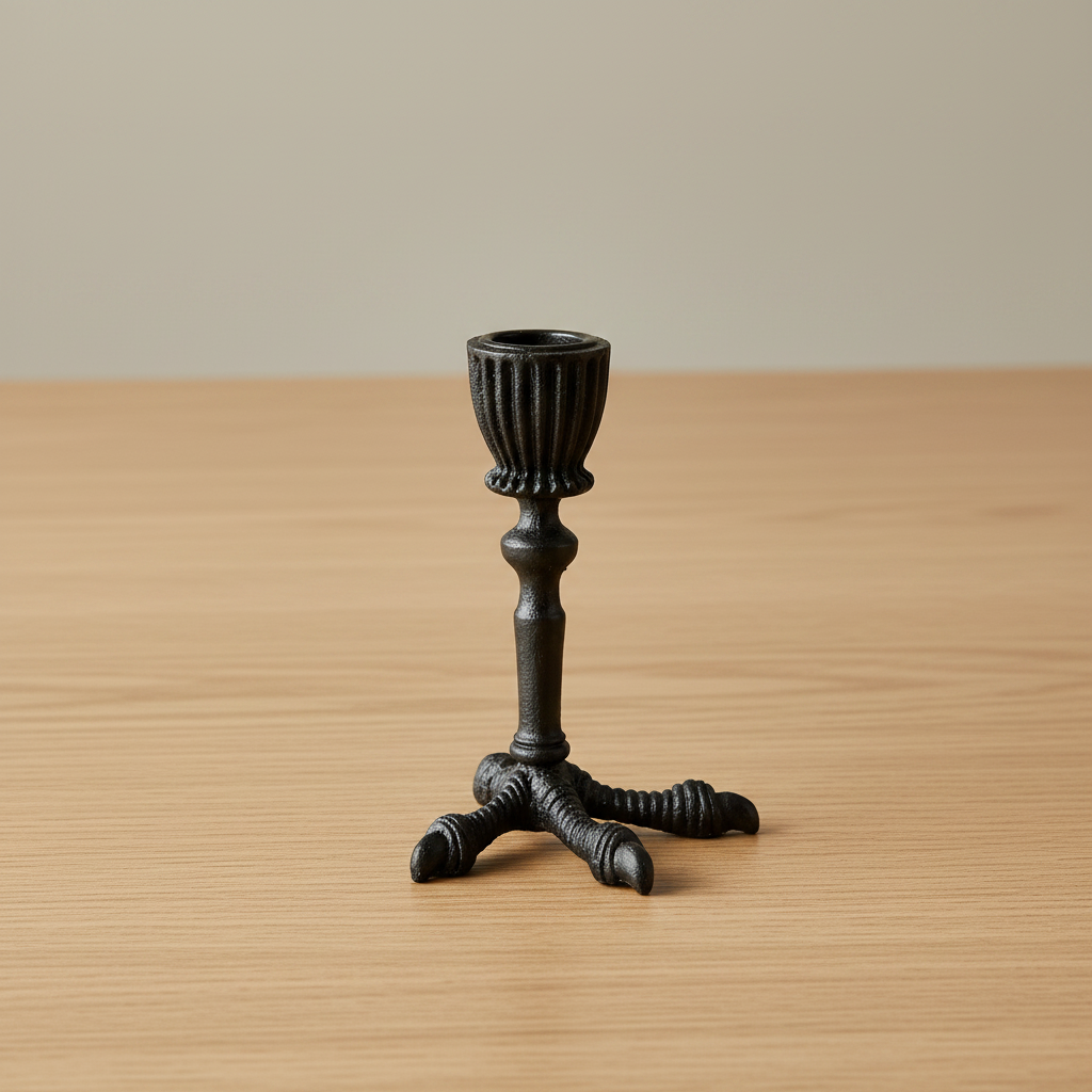 Raven Claw Taper Candle Holder