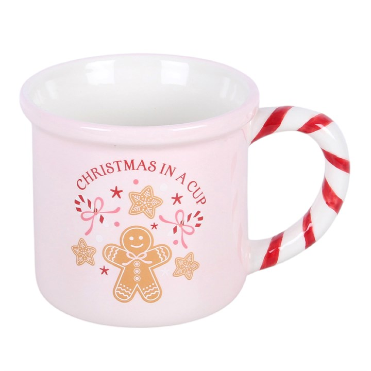 Pink Christmas in a Cup Mug