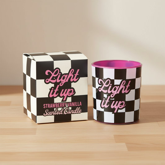 Light It Up Strawberry Vanilla Candle