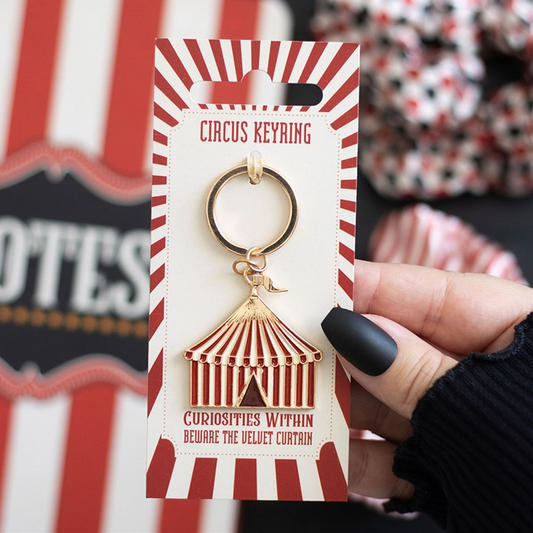 Circus Tent Keyring | Enamel Bag Charm | Quirky & Novelty Gift Accessory
