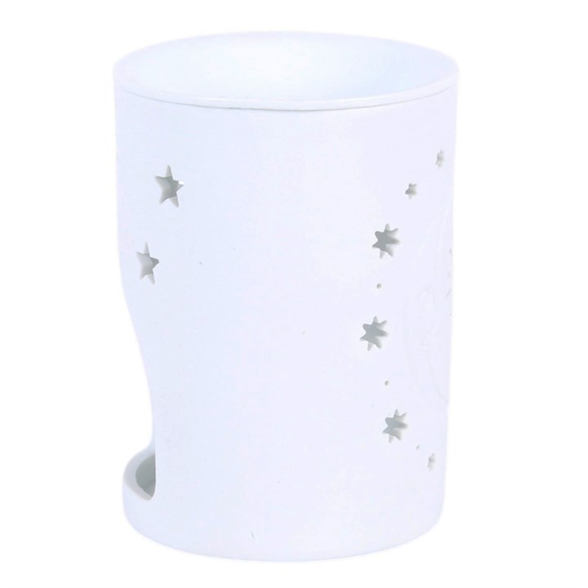 White Sun and Moon Cut Out Oil Burner and Wax Warmer