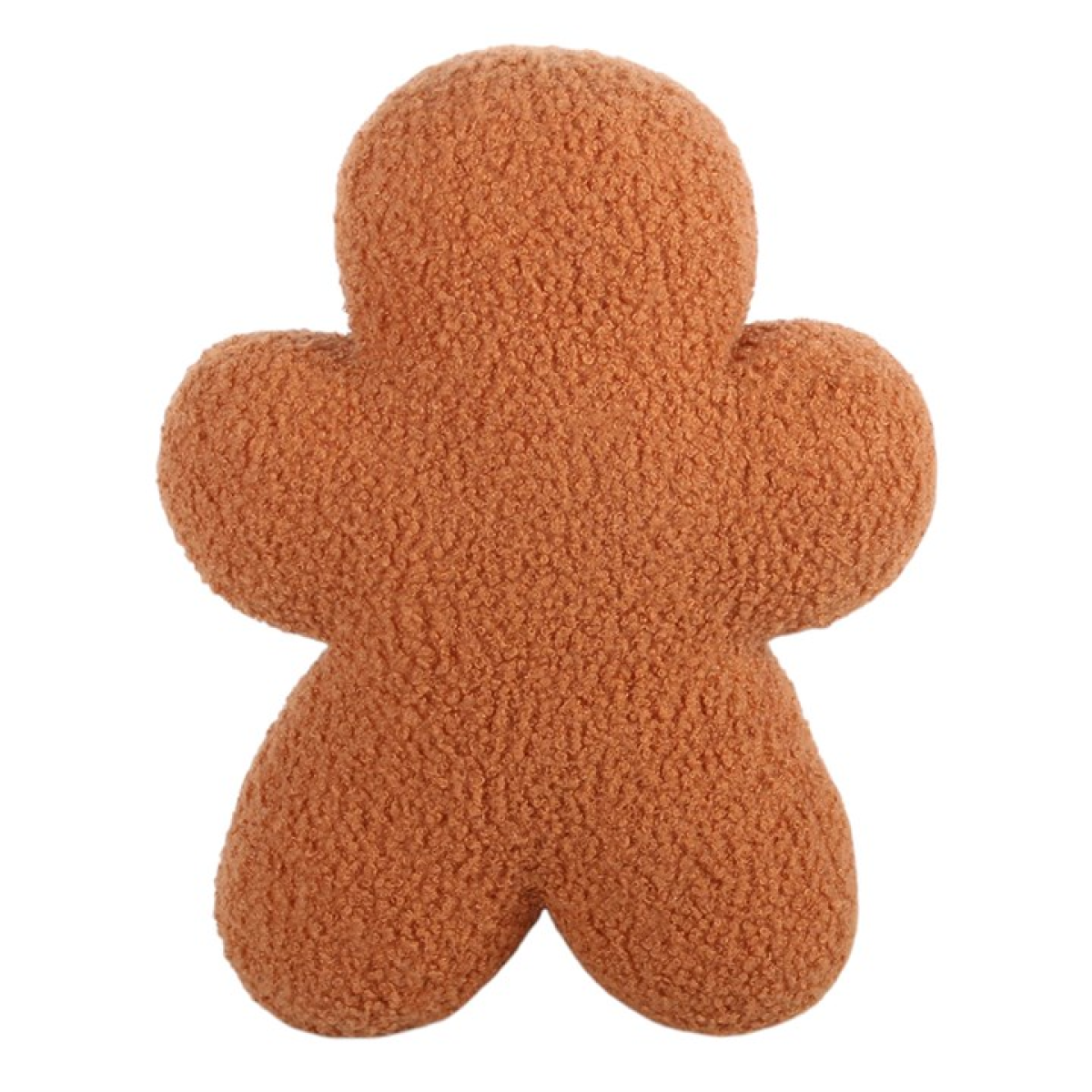 Sugarplum Bakery Gingerbread Man Bouclé Cushion | Festive Christmas Cushion