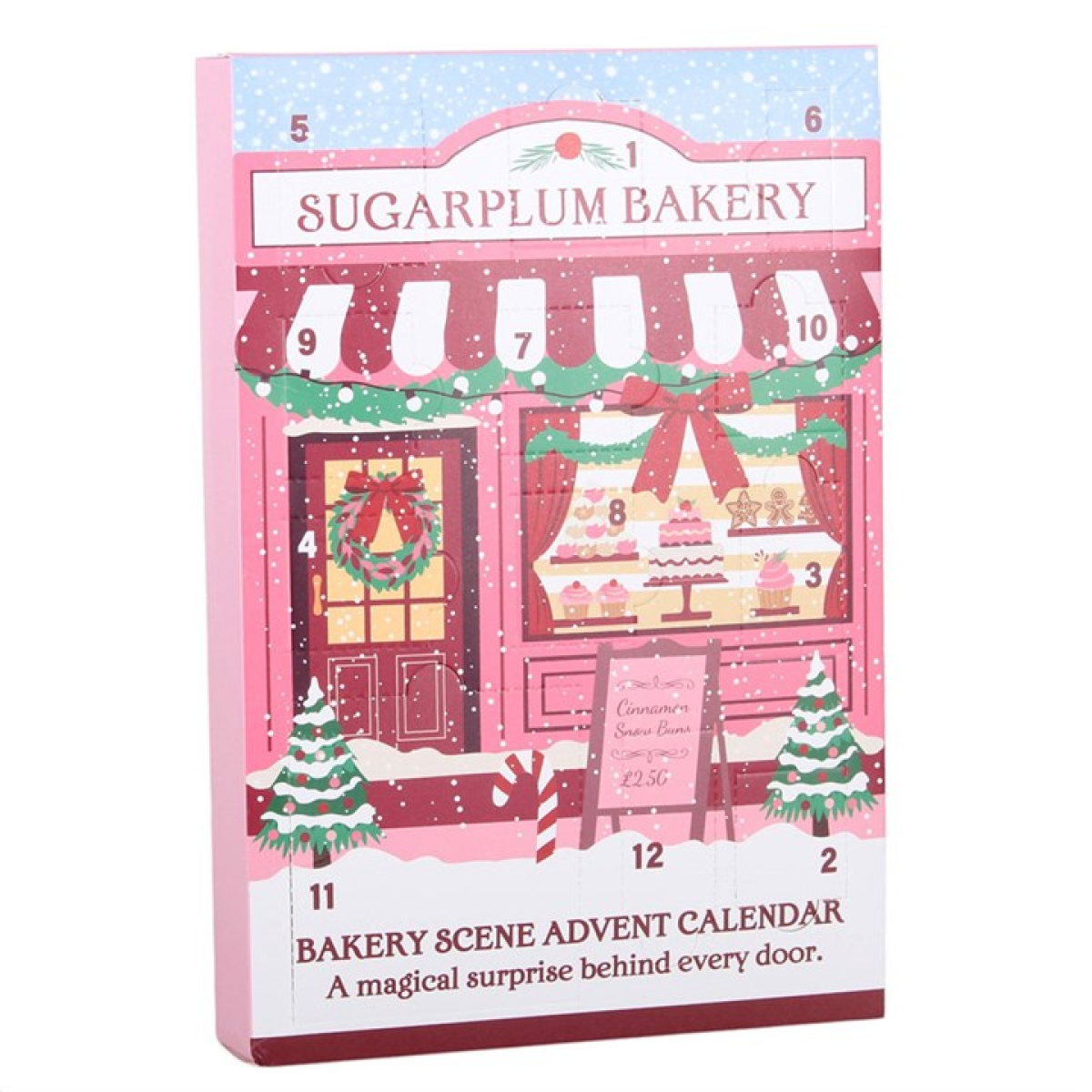 12-Day Sugarplum Bakery Scene Advent Calendar | Reusable Resin Christmas Advent Calendar | Festive Gift