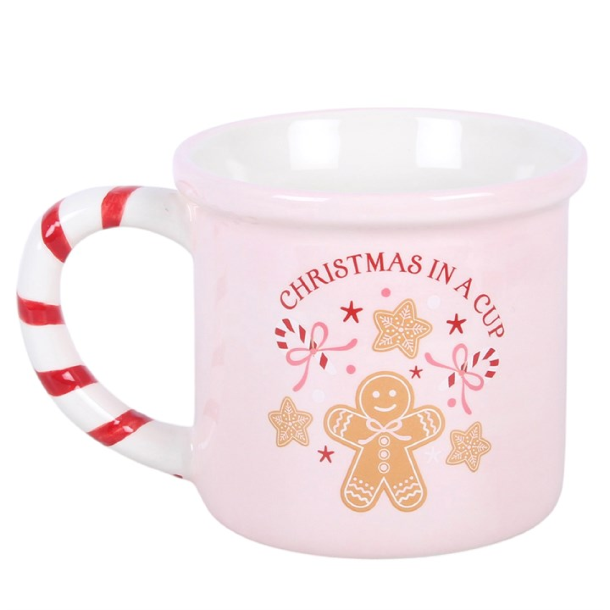 Pink Christmas in a Cup Mug