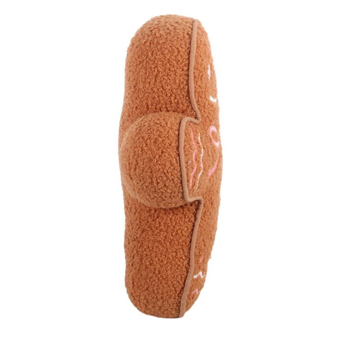 Sugarplum Bakery Gingerbread Man Bouclé Cushion | Festive Christmas Cushion