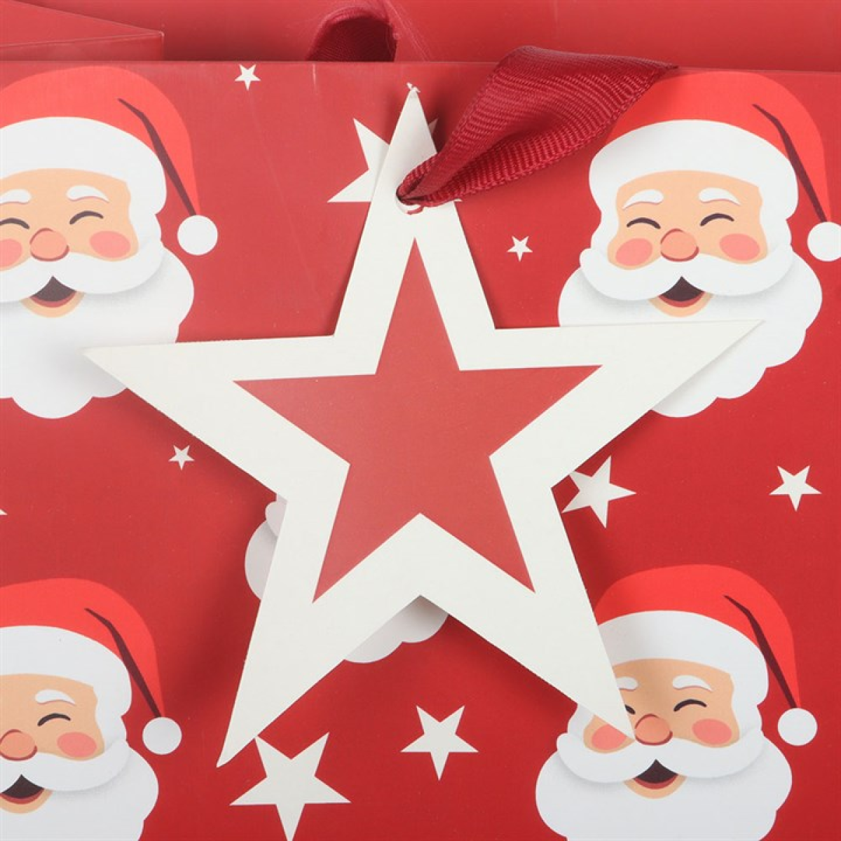 Jolly Santa Christmas Gift Bag