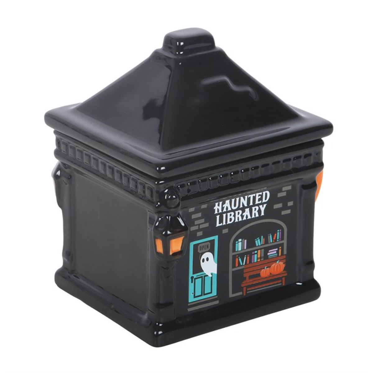 Haunted Library Lidded Mug