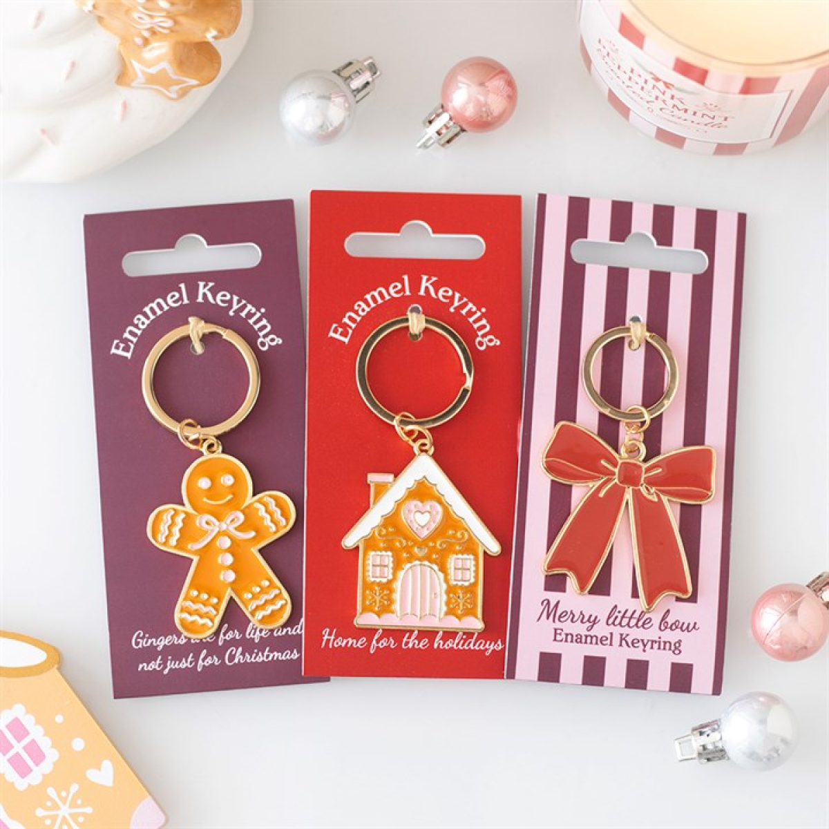 Red Bow Keyring