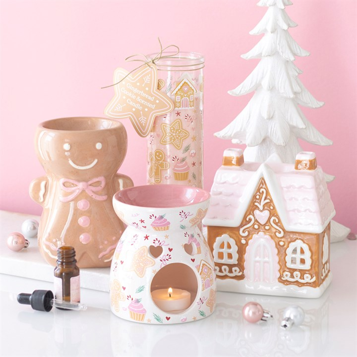 Sugarplum Gingerbread House Ceramic Oil Burner & Wax Warmer