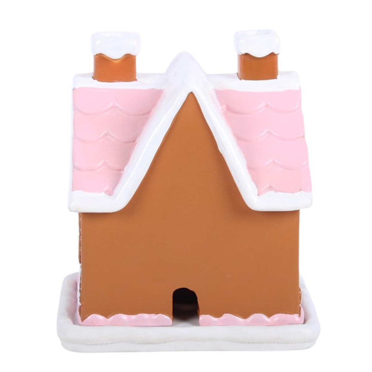 Pink Gingerbread House Incense Cone Burner