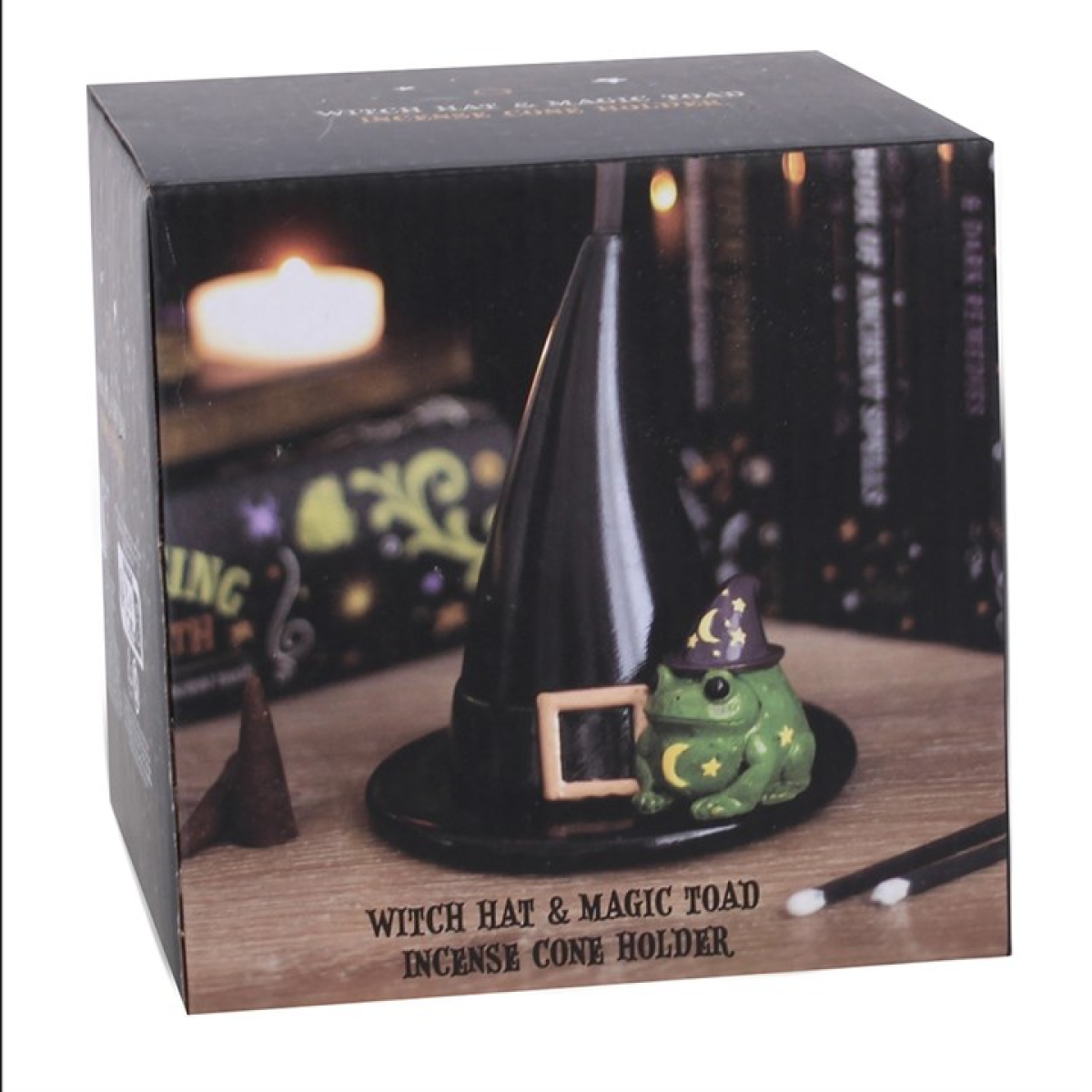 Magic Toad and Witch Hat Incense Cone Holder