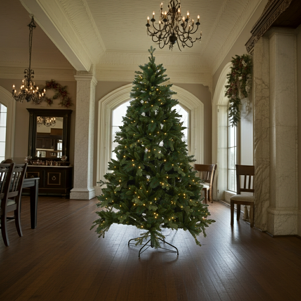 Green Forest Fir Pre-Lit 400L LED Christmas Tree – 7ft