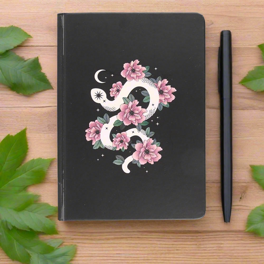 Floral Snake A5 Notebook