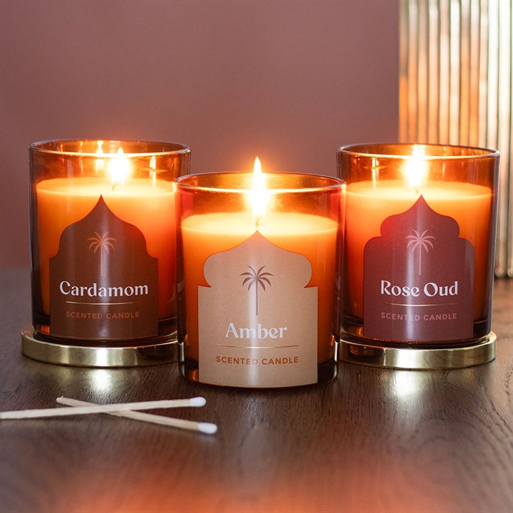 Arabian Nights Rose Oud Scented Candle
