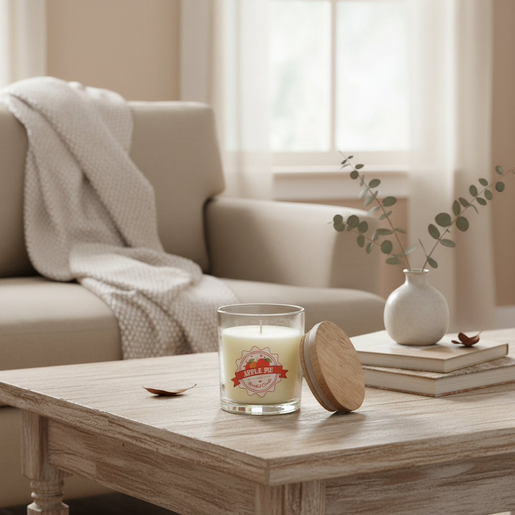 Apple Pie Scented Candle | Cosy Bakery Home Fragrance Candle | Autumn Gift
