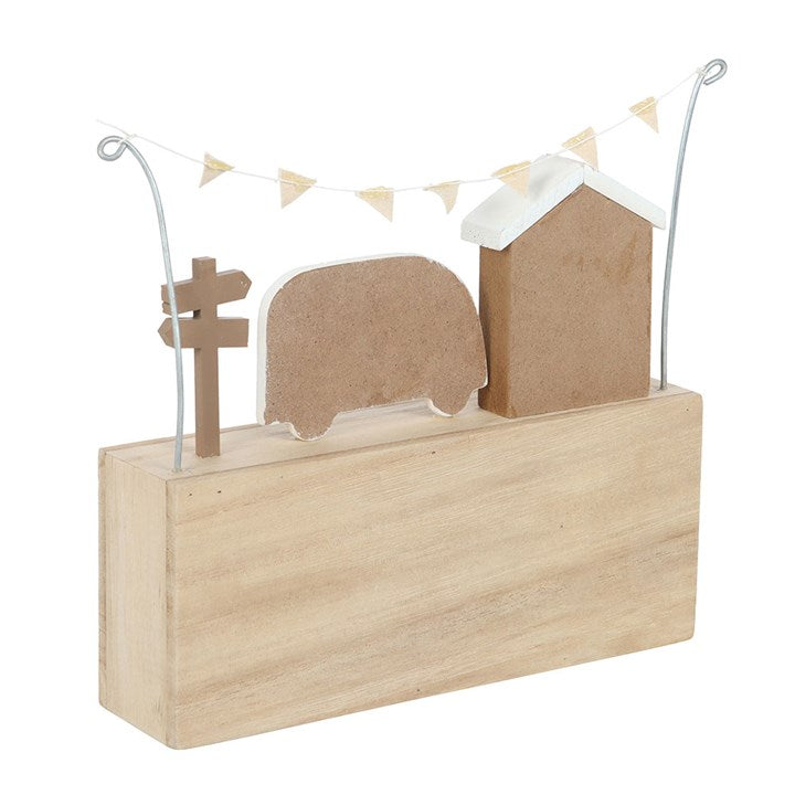 Wander Often Beach Hut & Caravan Wooden Ornament – For Lovers of the Open Road