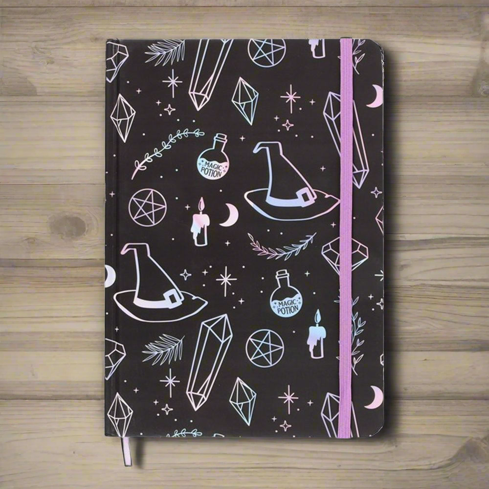 Crystal Witch Print A5 Notebook
