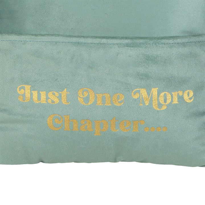 Just One More Chapter Cushion with Book Pocket by