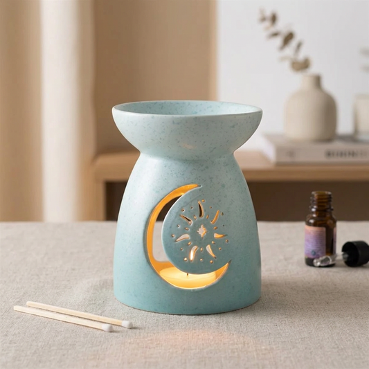 Blue Moon Cut Out Oil Burner
