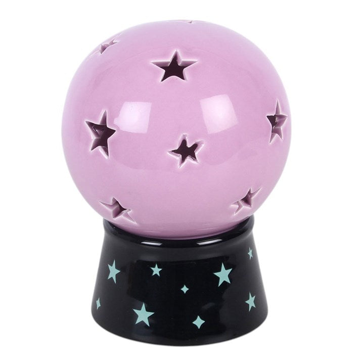 Crystal Ball Tealight Candle and Incense Cone Holder