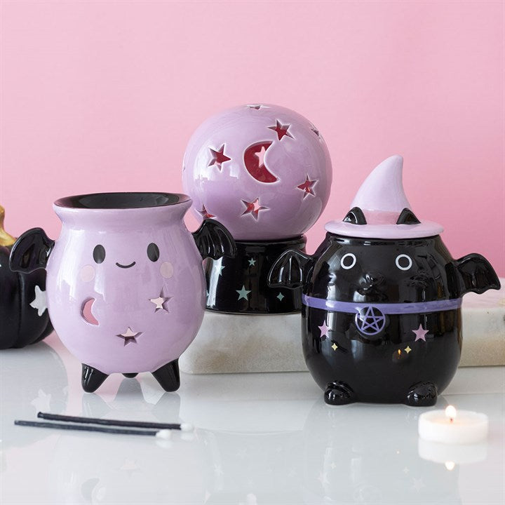 Crystal Ball Tealight Candle and Incense Cone Holder